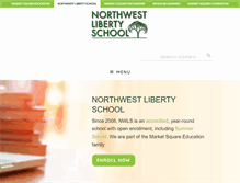 Tablet Screenshot of northwestlibertyschool.org